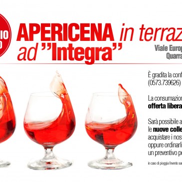 Aperitivo in terrazza ad Integra