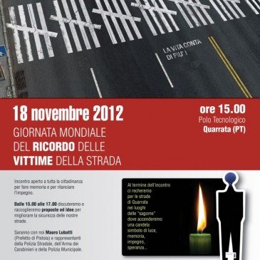 18 Novembre 2012 – “Giornata mondiale del ricordo delle vittime della strada”